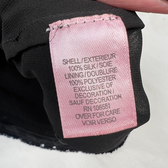 Calypso St Barth Sequin Maxi Skirt Silk Long Party Special Occasion Black XS - Picture 11 of 13